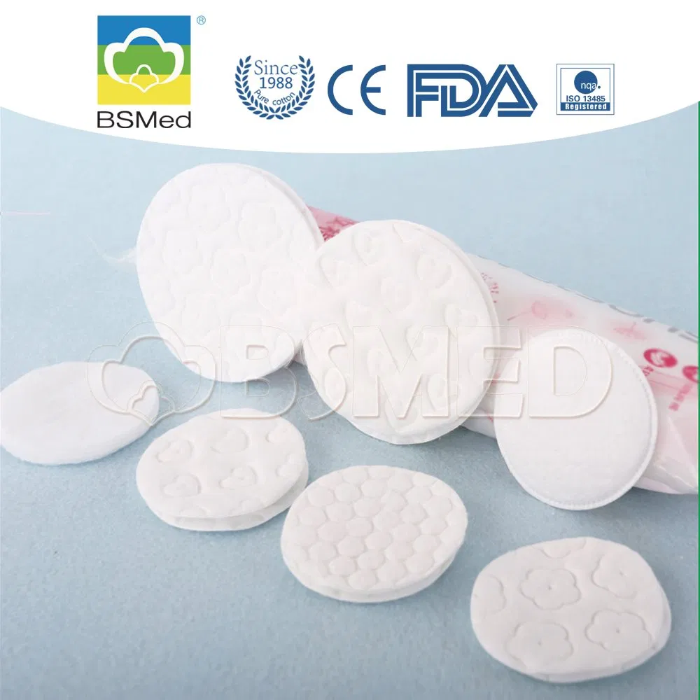 Extra-Softness Reusable Exfoliating Cleaning Lint Organic Cotton Facial Make up Remover Pads