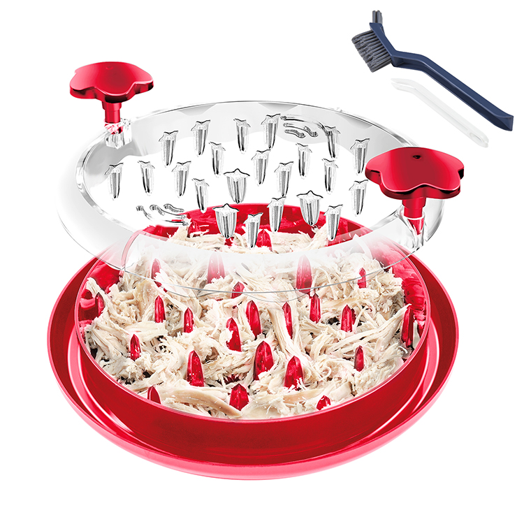 Plastic Transparent Lid Chicken Breast Shredder Tool