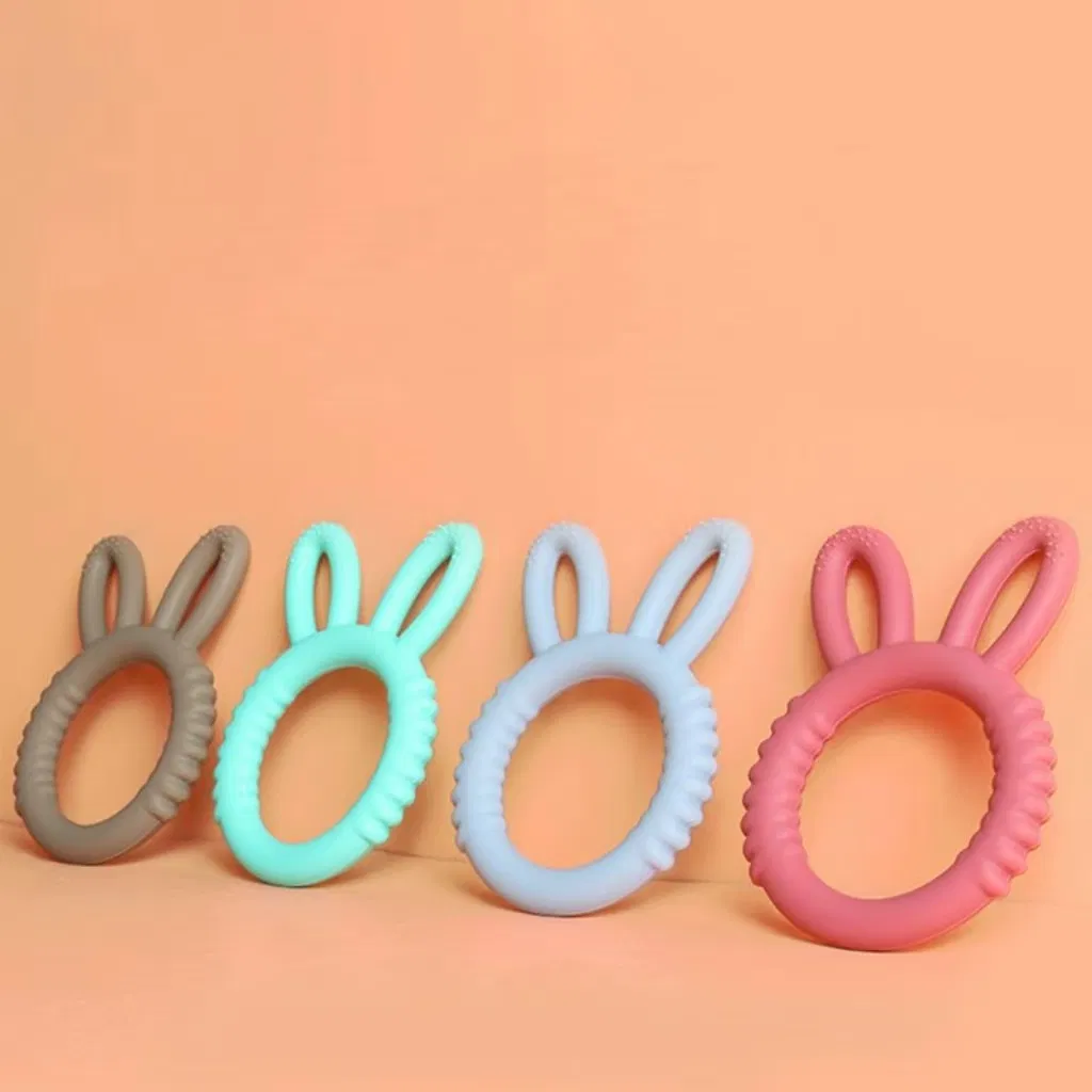 Gentle and Safe Silicone Teethers Rings for Infant Relief