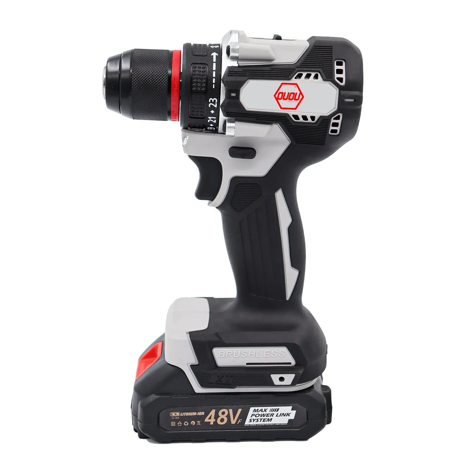 Compact Brushless 20V Cordless Drill Driver Power Tool