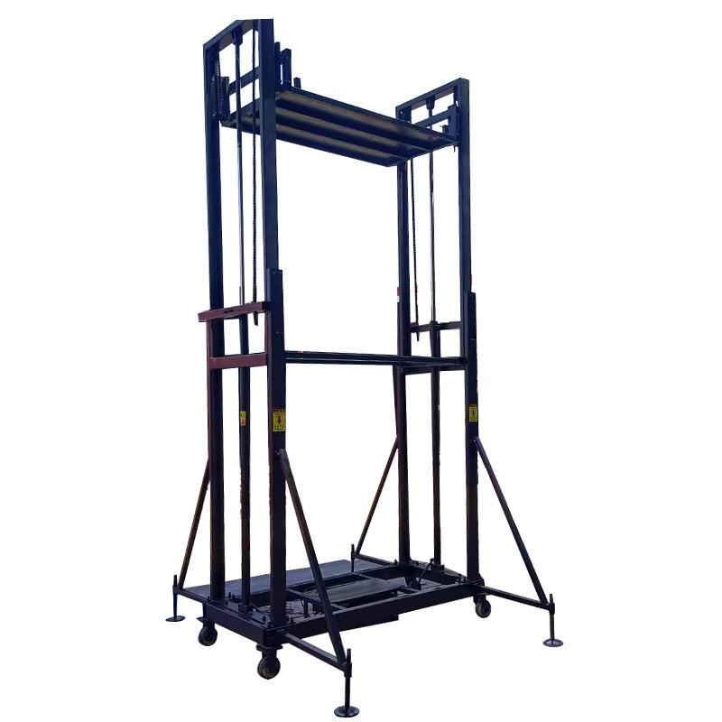 200kg-500kg 1ton Lift Working Platform Mobile Electric Scaffold Chain Sling Lifting Platform