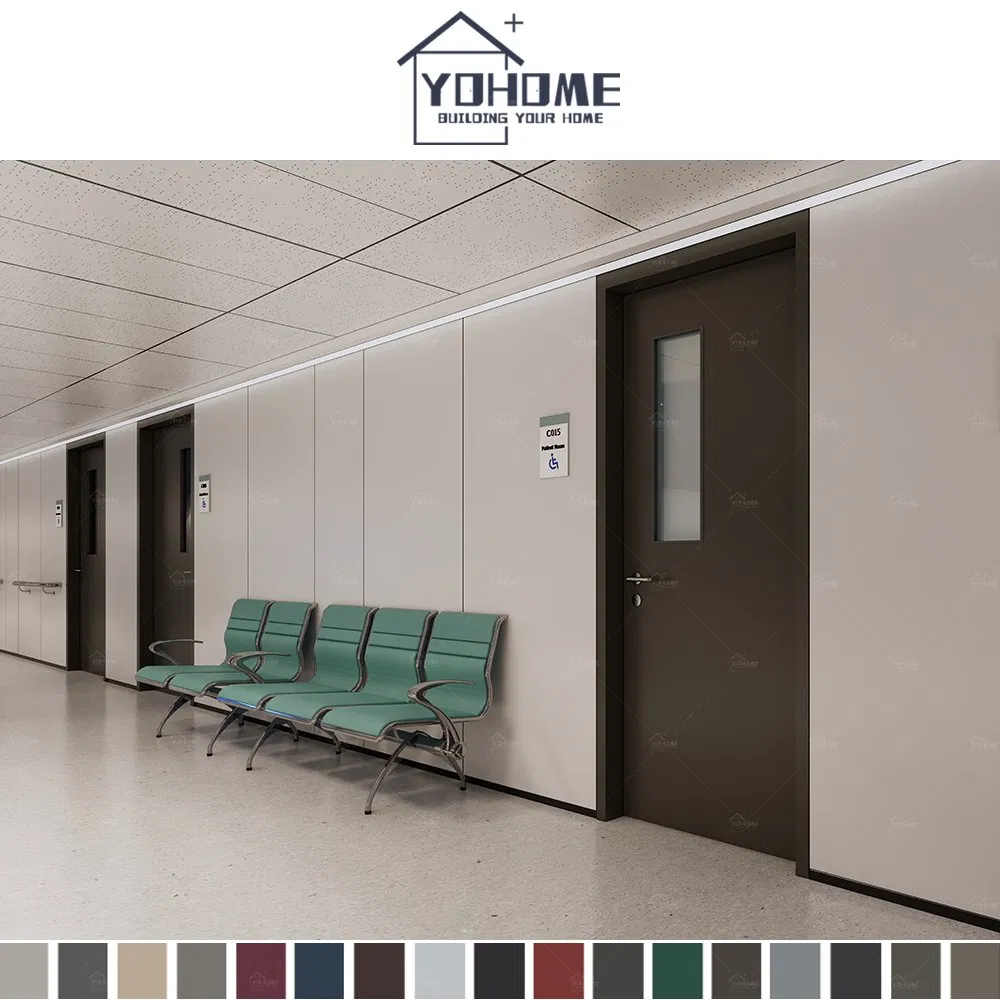 Factory Supply Hospital Patient Room Door Hospital Corridor Doors Fire Rated Hospital Interior Doors for Ward Room