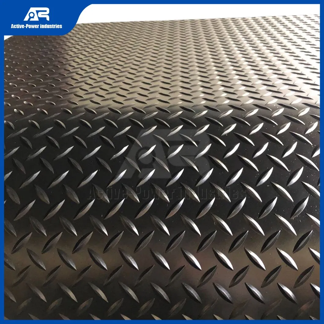 Active-Power Industries Rubber Sheet Floor Distributor China Willow/Diamond/Checker Rubber Flooring