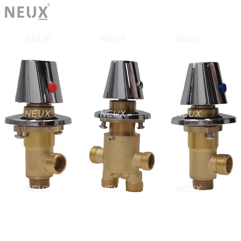 Латунный смеситель для ванны 2 в 1 горячая/холодная вода