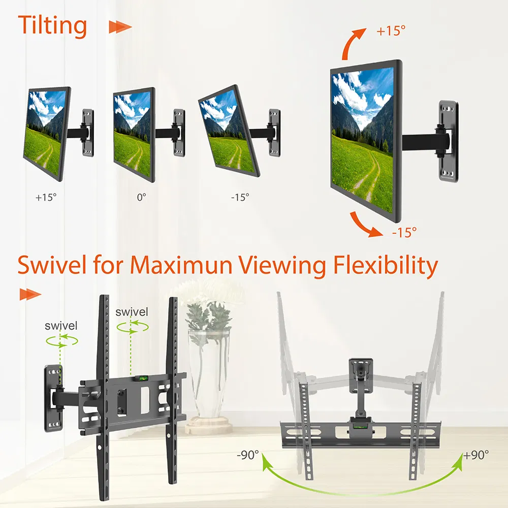 Кронштейн для ТВ Full Motion с наклоном, Vesa 400x400 мм