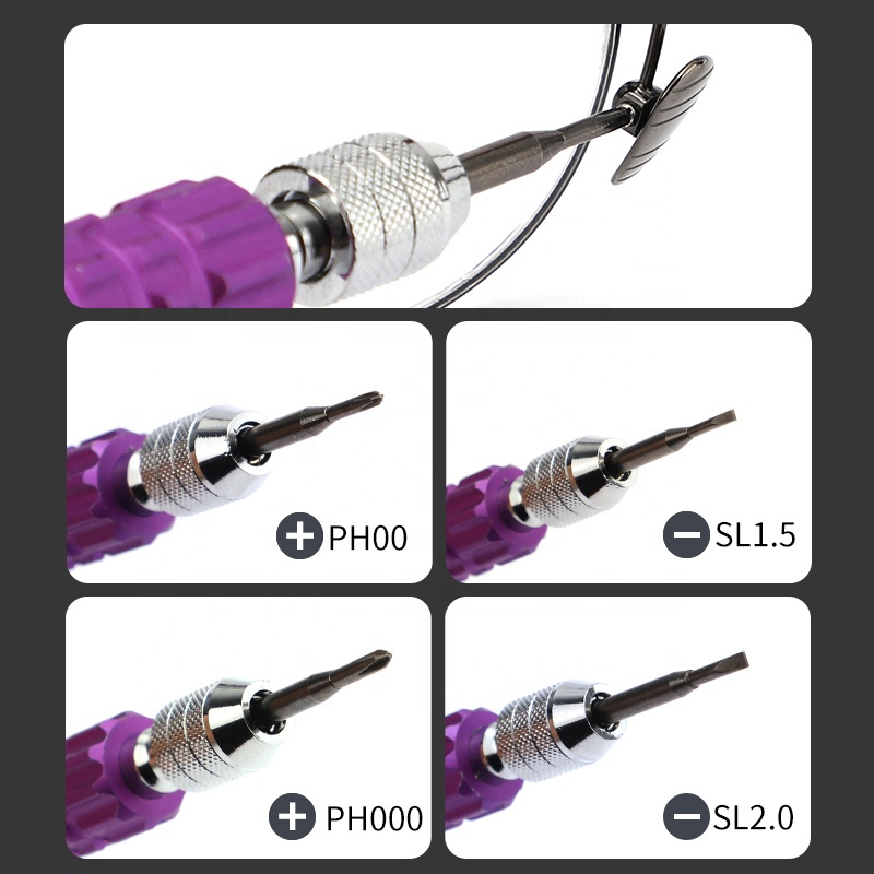 5-in-1 Multifunctional Small Screwdriver Magnetic Screwdriver Kit for Glasses Repair Screwdriver Tool Set_Algz_160106965