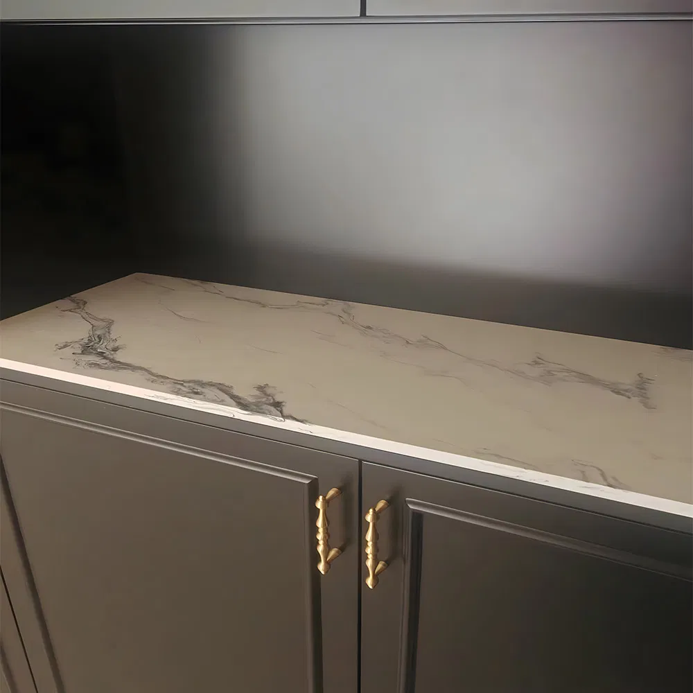 Solid Surface Kitchen with Corian Countertop&Island Design