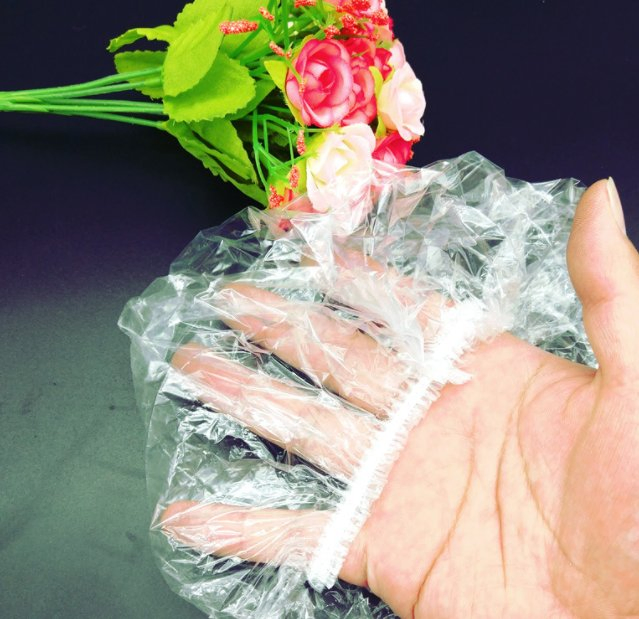 Disposable Waterproof Transparent Salon Hair Dry Cap PE Shower Caps