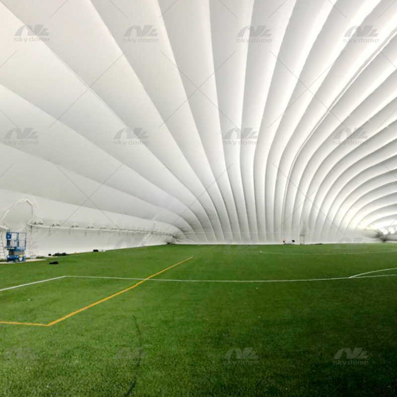Fast Construction of Sports Air Membrane Dome for Football