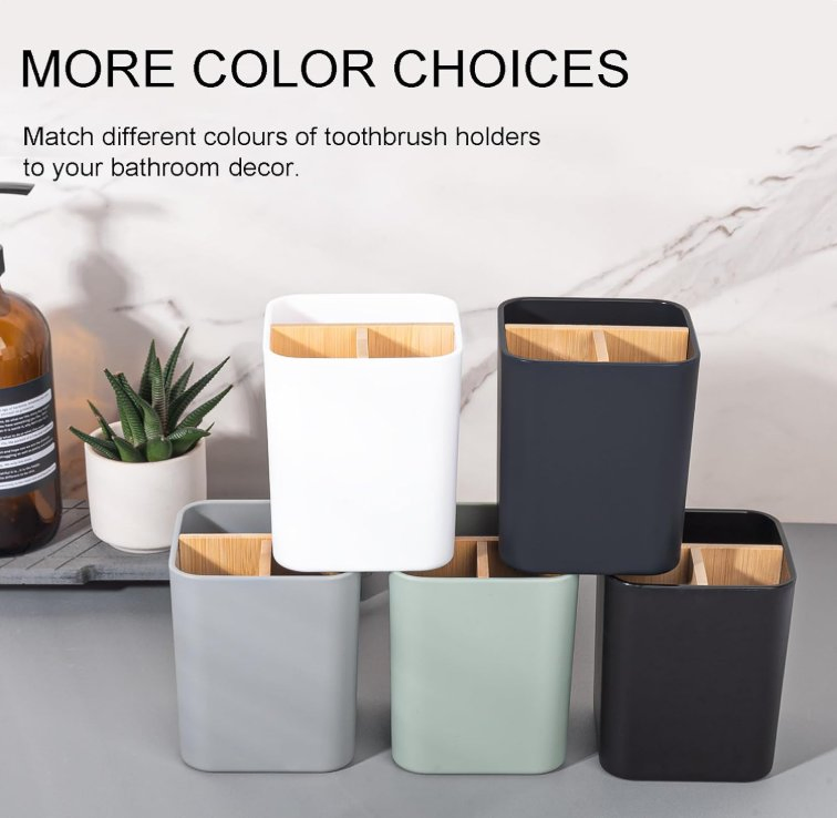 3 Slots Toothbrush Holder Bathroom Organizer for Electric Toothbrushes