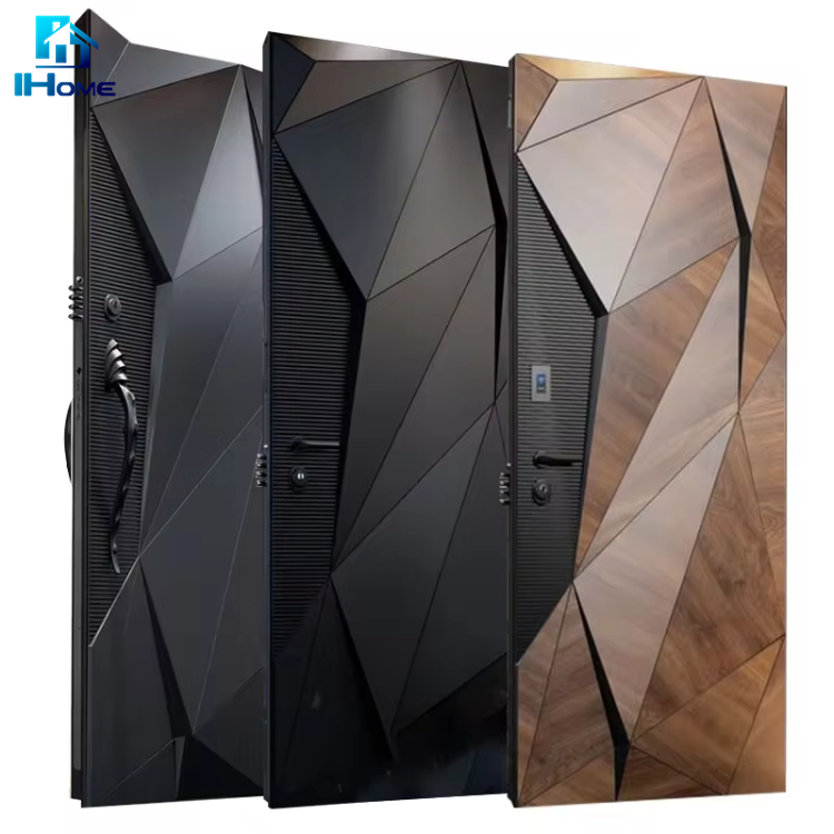 Entry Main Security Waterproor Aluminium Exterior Pivot Front Entrance Composite Wood Door