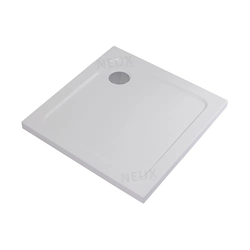 Hot Sale Floor Mounting Anti-Slip Bathroom 800*800mm Square White ABS Shower Tray