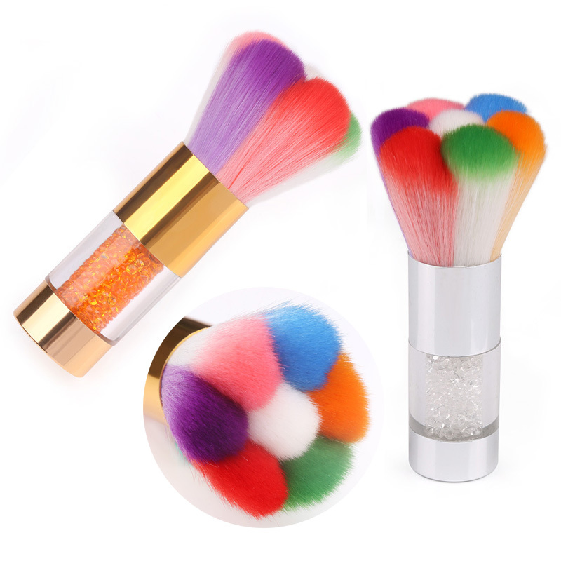 Flower Nail Dust Cleaning Brush Nail Art Dust Brush