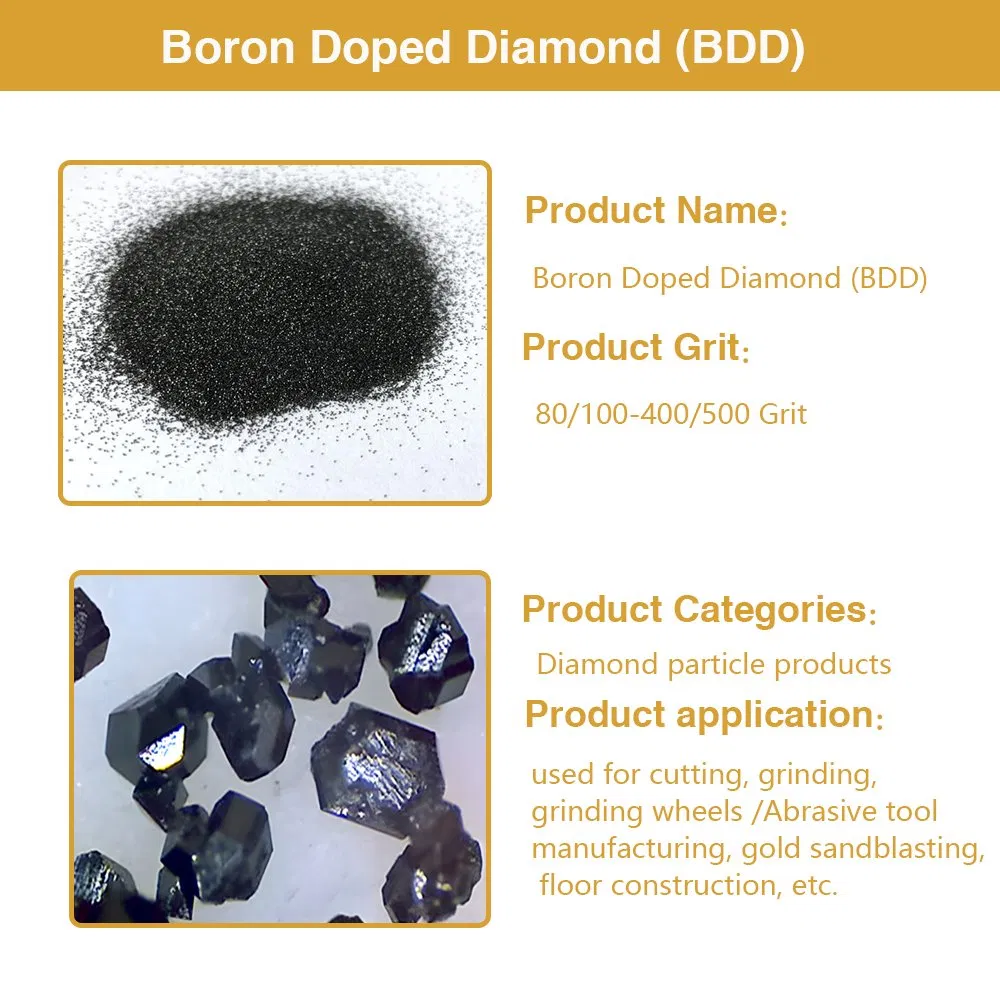 Boron Doped Diamond Powder Conduction Diamond Powder Bdd Grits Boron Doped Diamond Powder