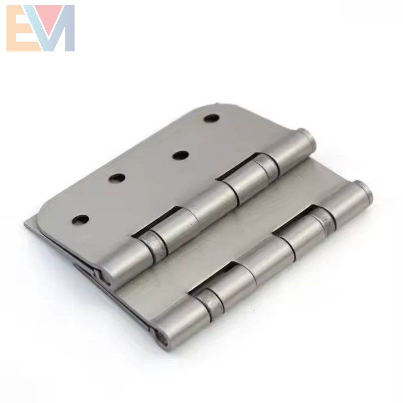 304 Stainless Steel 4 Inch 2bb Silver Brushed Half Round and Half Square Door Hinge