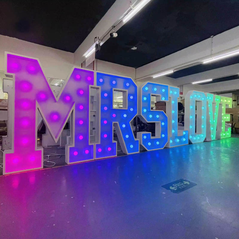 High Quality 3 FT LED 4 Foot Letters Custom Signs Alphabet and Numbers Marquee Letter