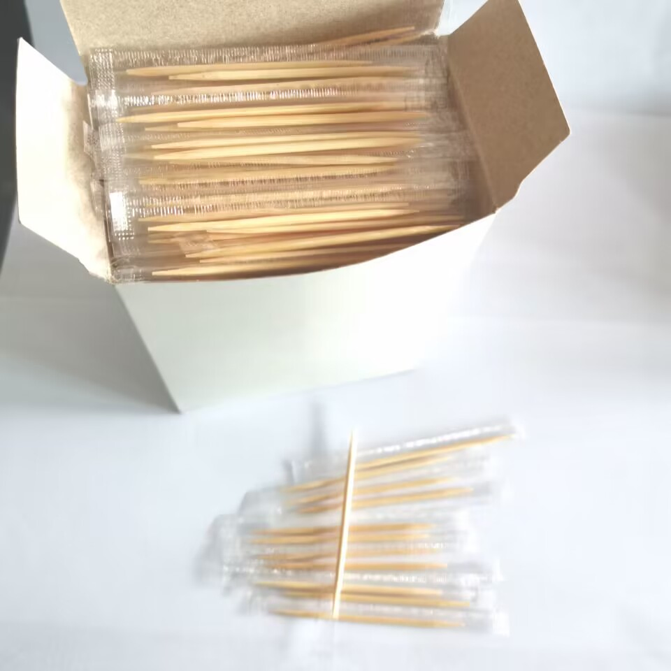 Disposable Bamboo Toothpick with Single Packaging