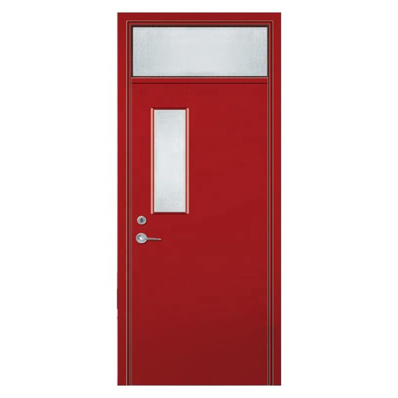 White Color Self-Closed Interior Steel Doors Smoke Resistant Anti Fire Doors