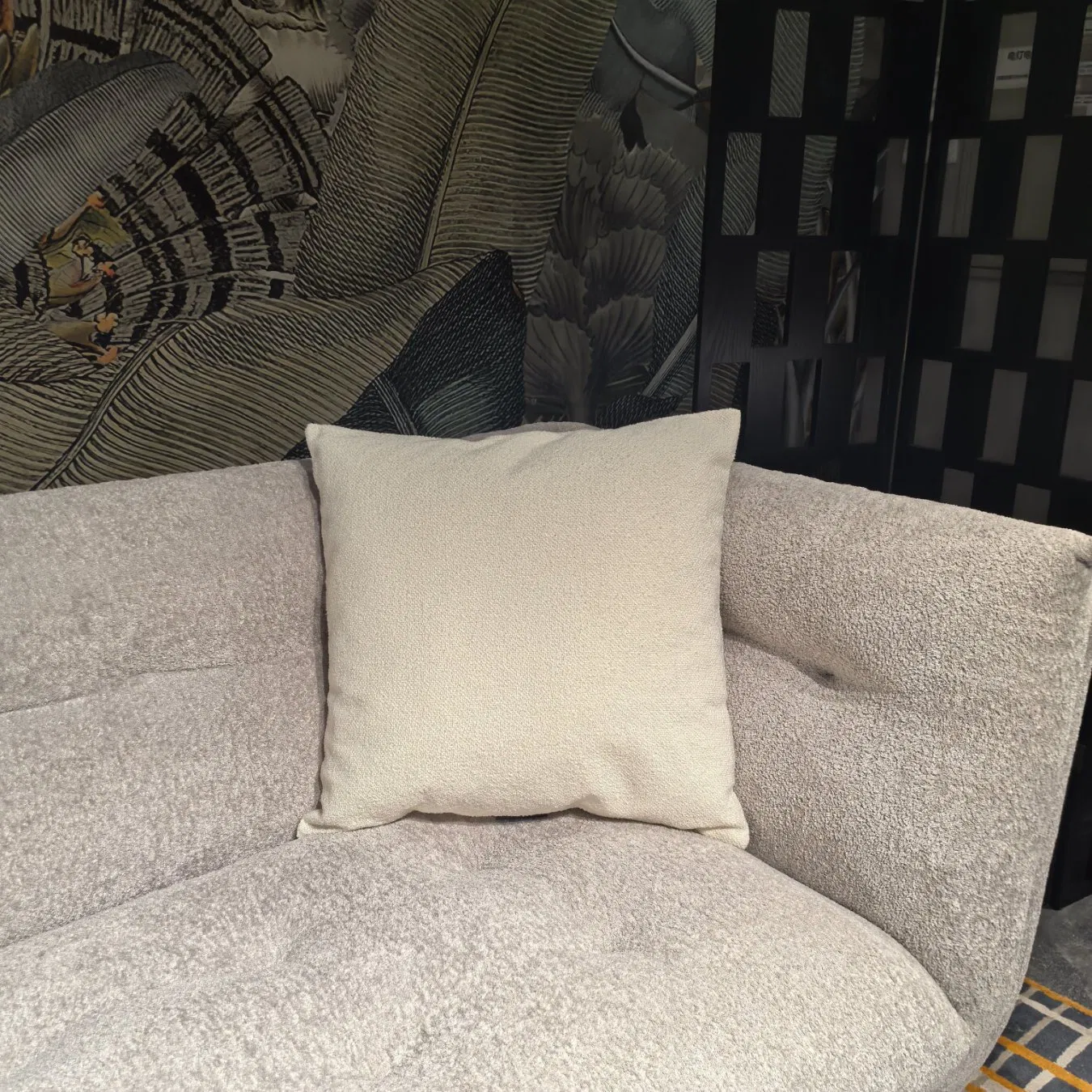 Fancy Throw Cozy Teddy Faux Fur Pillow Cover Modern Woven Funda De Cojin Home Decor Hotel Pillow Case