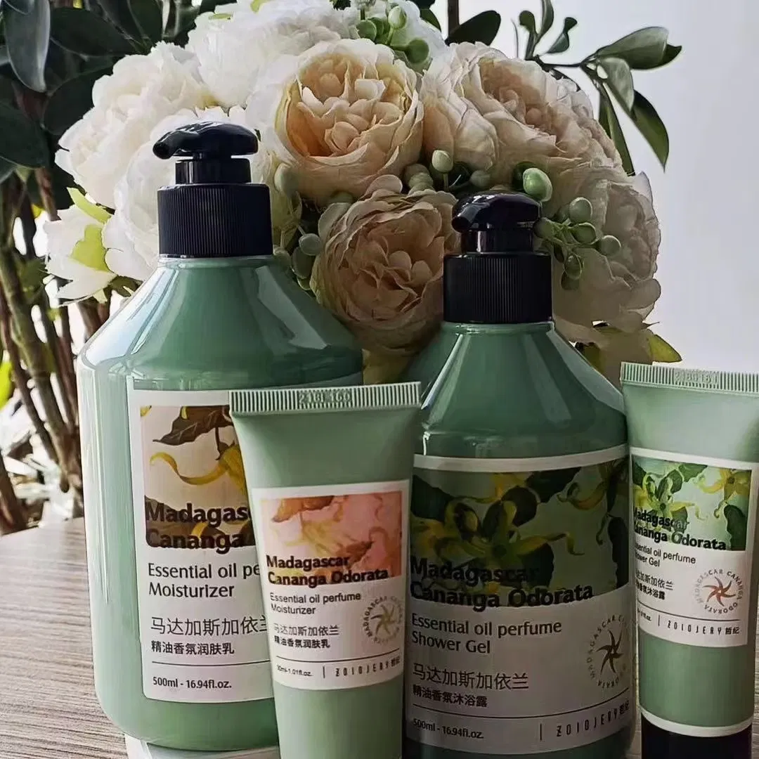 Ylang-Ylang Hotel Shampoo Shower Gel Hair Conditioner Body Lotion Hotel Amenities Economic Hotel Supplies Wholesale