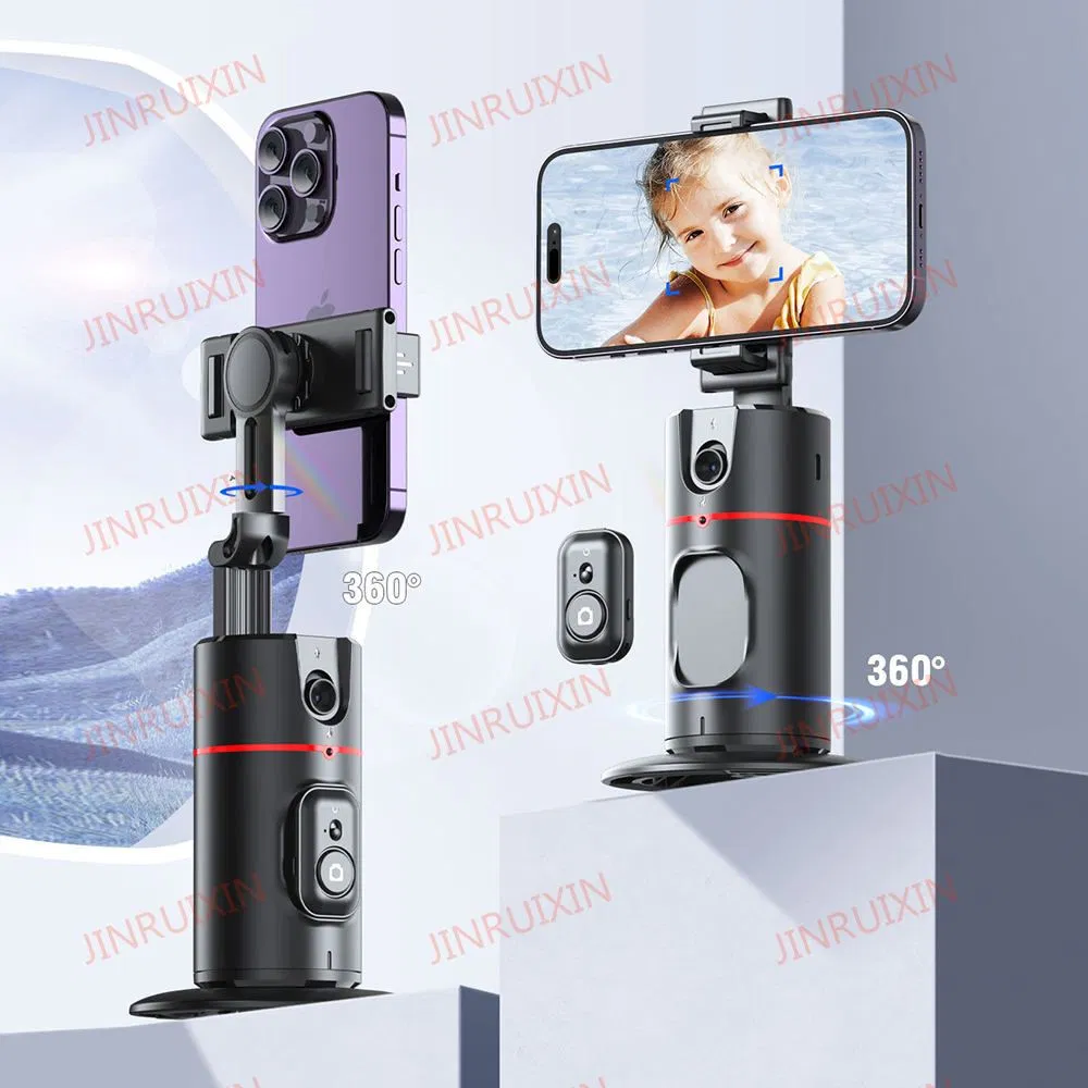 P02 Auto Tracking Action Camera 360 Rotating Gimbal for Live Streaming Stabilizer