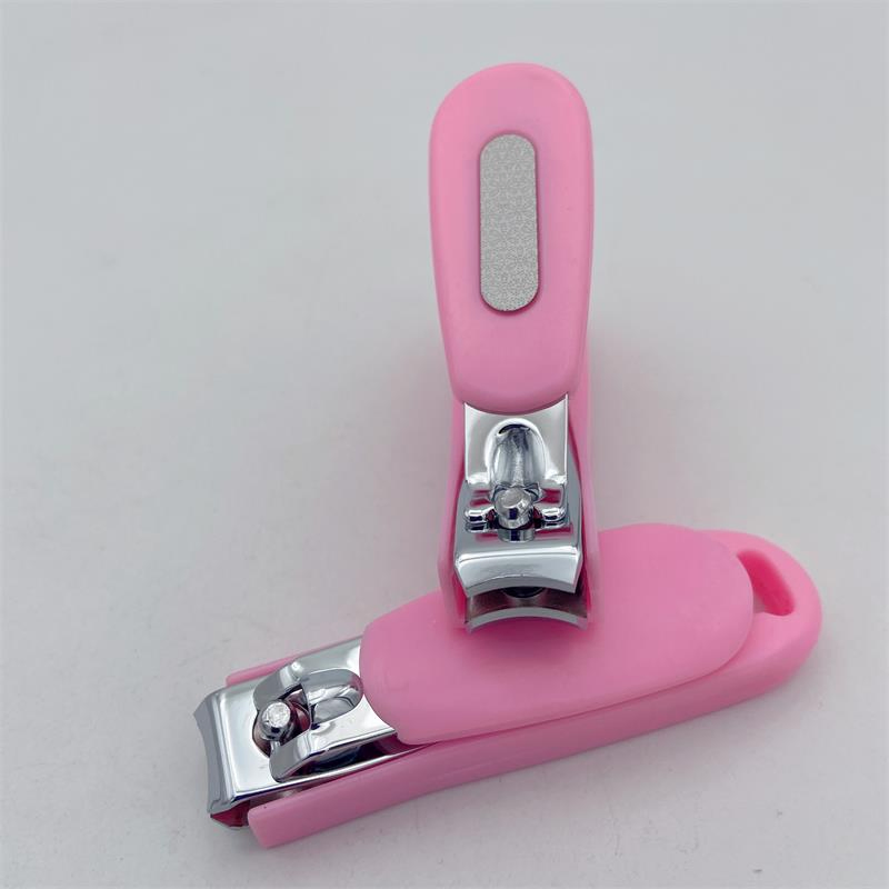New Design Curved Blade Nail Clipper with Plastic Tray to Collect Nails