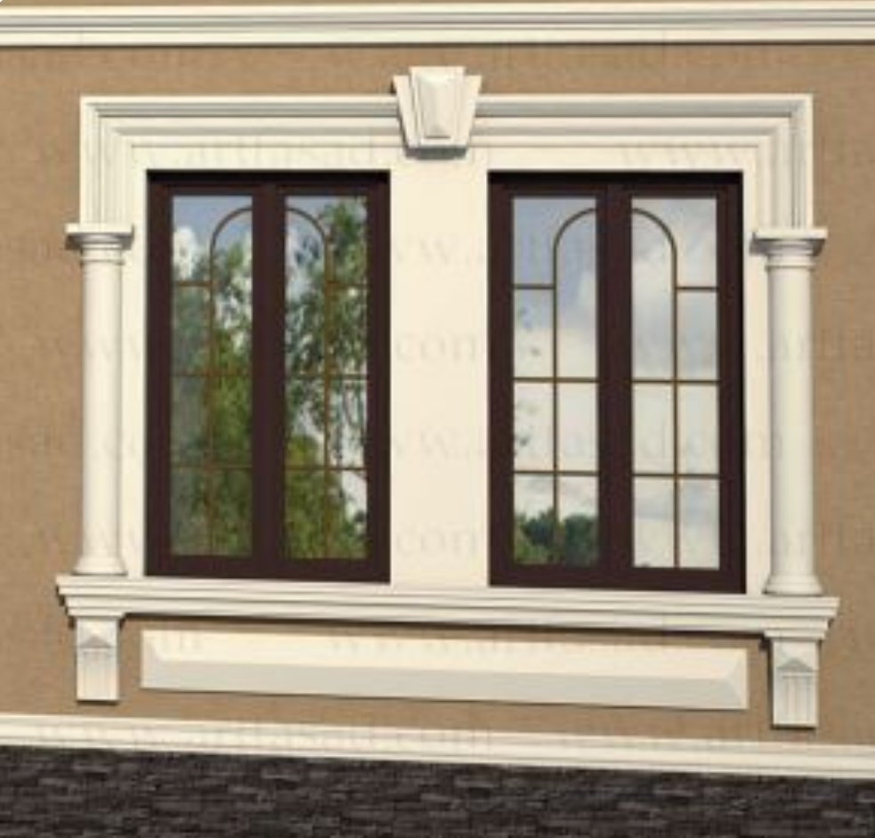 Grc Window Frame Cladding Gfrc Glass Fiber Reinforced Concrete Decorative Trim