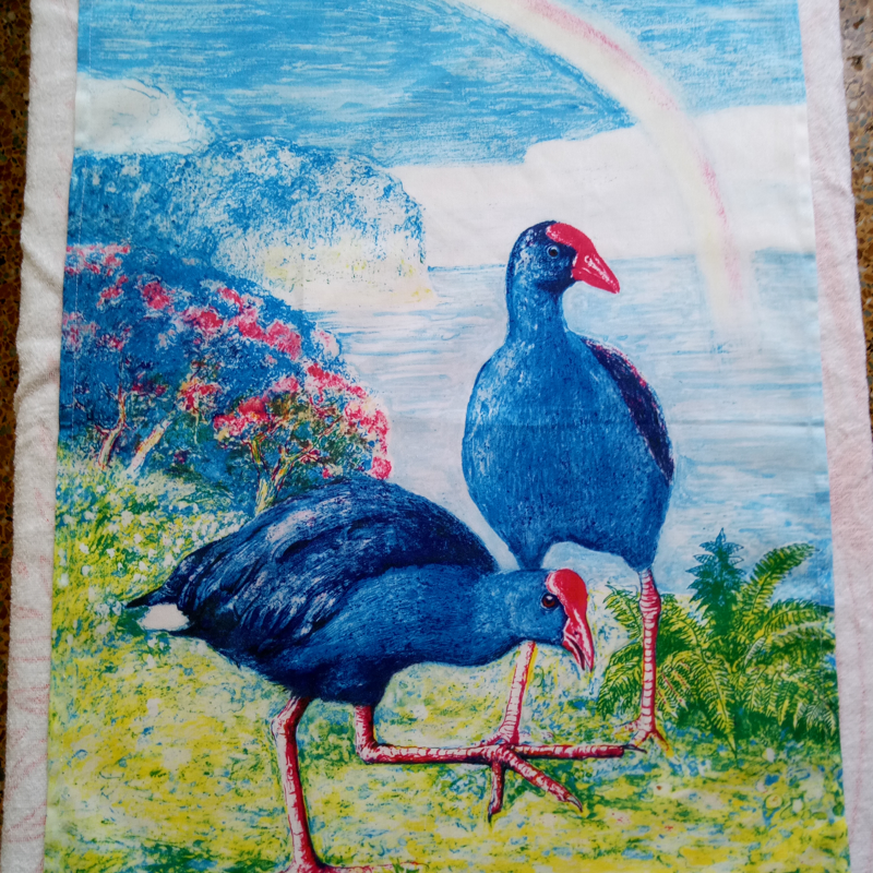 Premium 100% Cotton Kitchen Towel with New Zealand Artwork Digital Printed