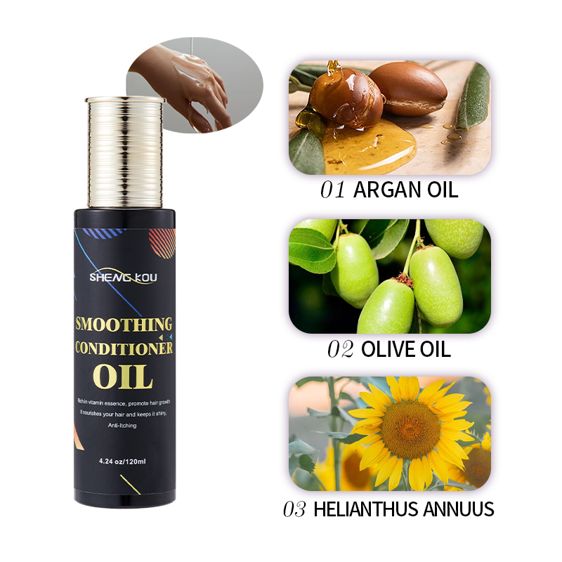 Factory Price Customized Organic Argan Oil Vitamin Essence Repair Damaged Hair Anti-Itching Smooth Hair Oil