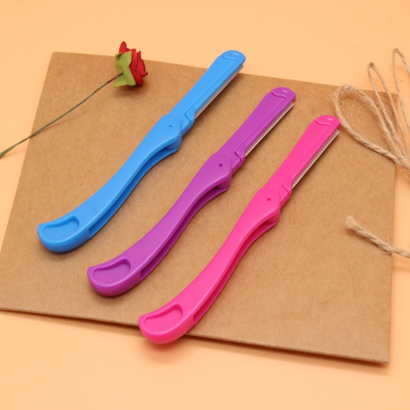 Eyebrow Shaving Knife Folding Eyebrow Trimming Knife Set Safety Protection