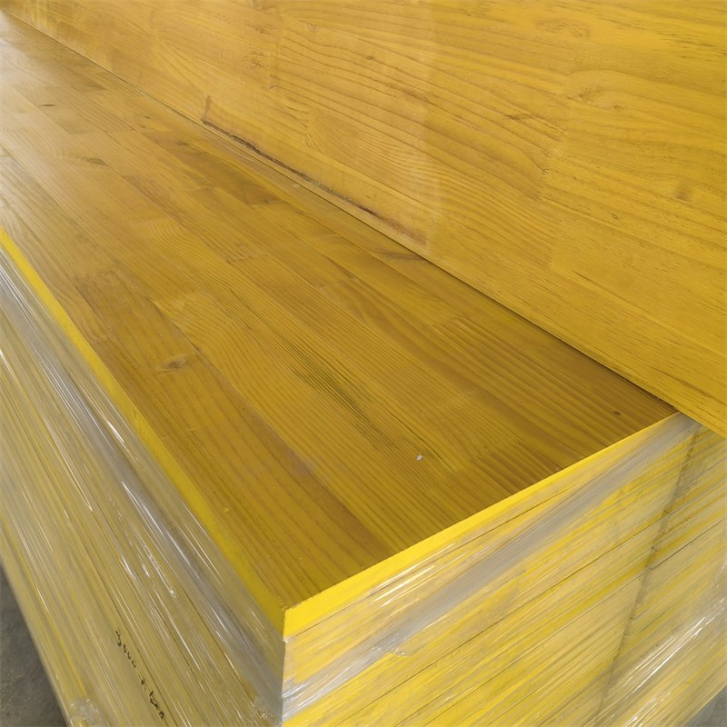 Reusable Yellow Concrete Yellow-Painted Concrete Formwork 3-Ply