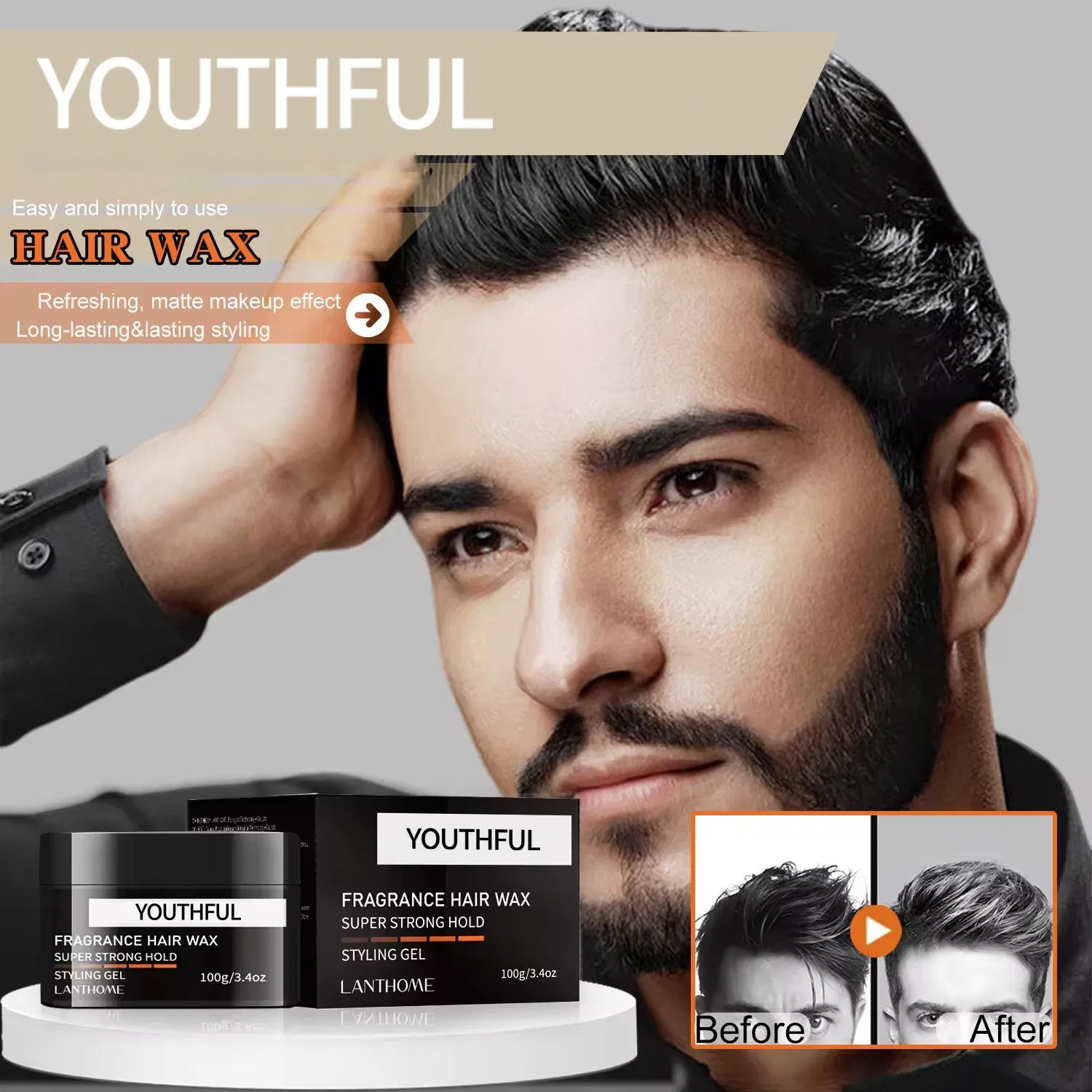 Private Label Styling Organic Hair Wax