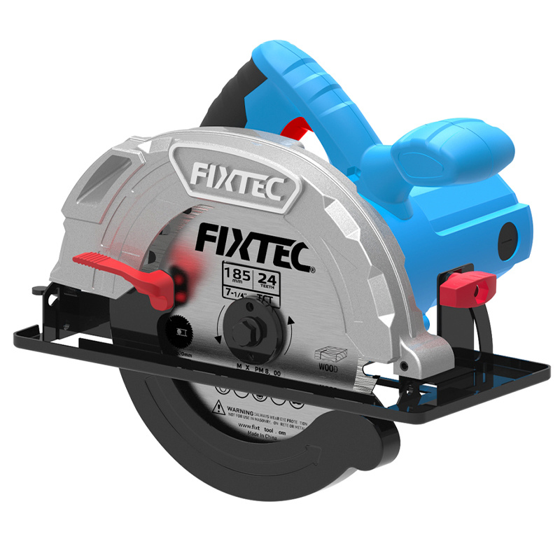 Fixtec Wood Cutting Tool 220V 185mm 1200W Wood Cutting for Kinds of Wood Board Circular Saw