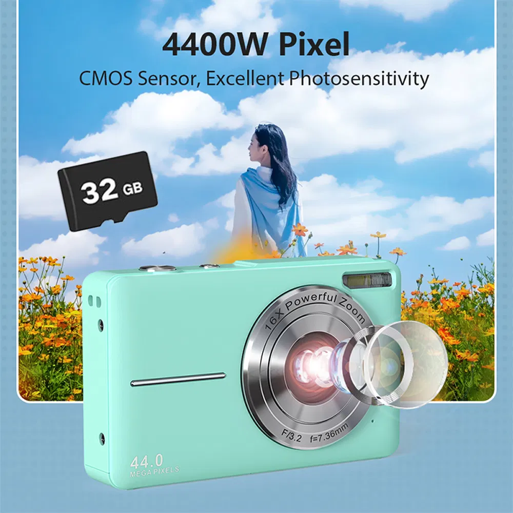 Детская камера DC403L-Af 44MP, зеленая