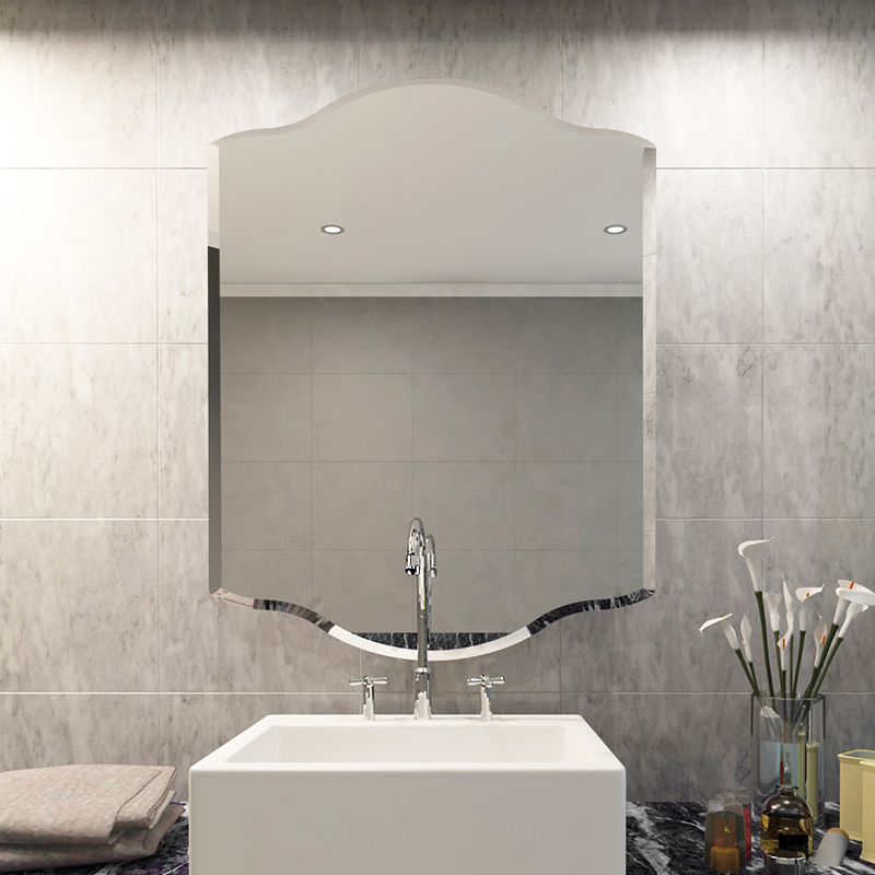 China Factory Frameless Square 5mm 6mm Beveled Mirror Wall Mounted for Bathroom Living Room Furniture