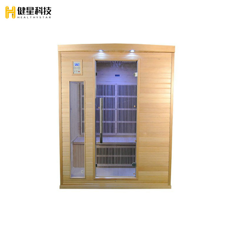Инфракрасная сауна на 3 персоны с угольным обогревом