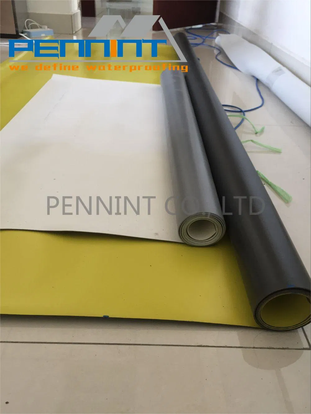 Flexible Blue Homogeneous/Reinforced PVC Pool Tank Liner Waterproofing Membrane
