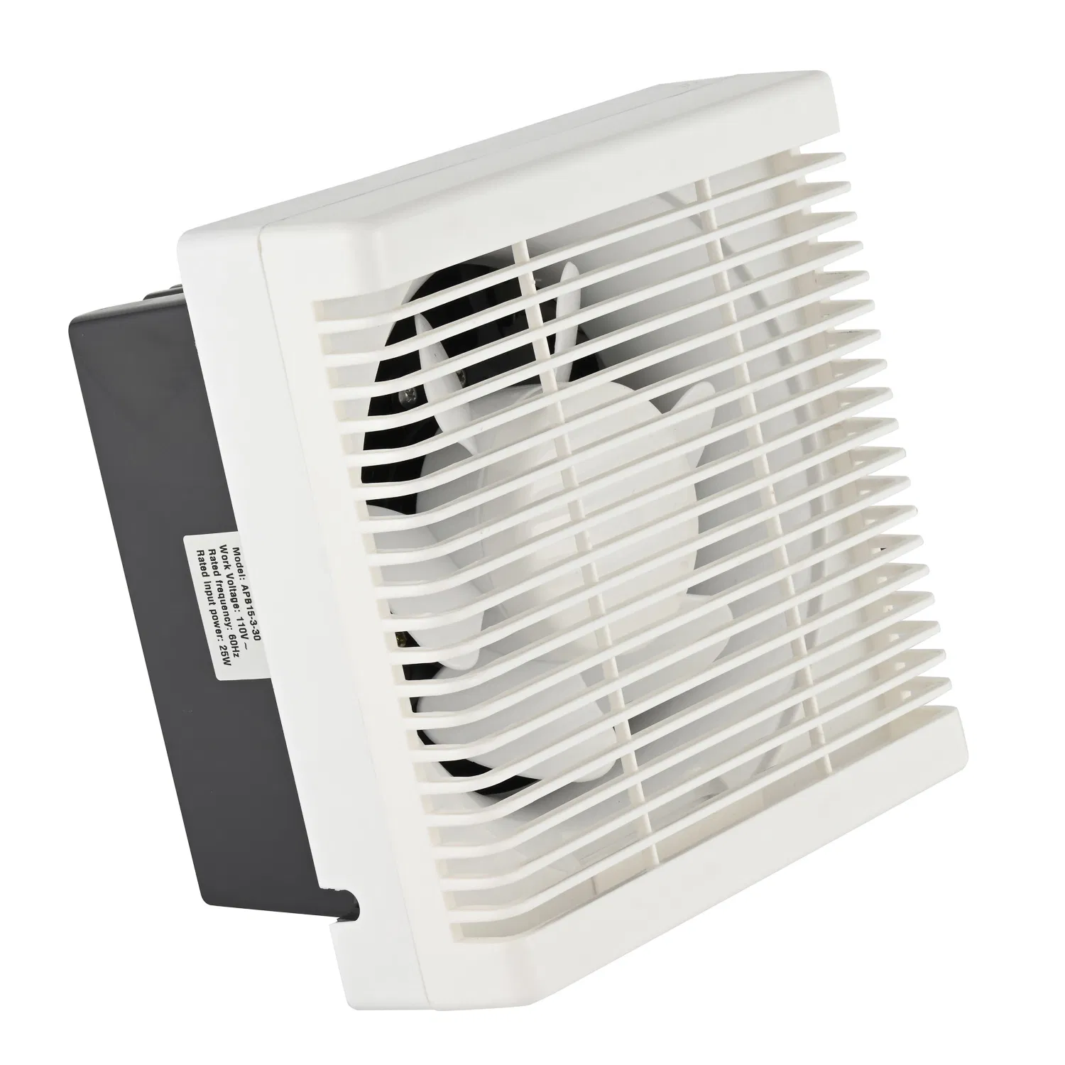 6 Inch Plastic Silent Wall Mounted Shutter Household Bathroom Kitchen Exhaust Fan