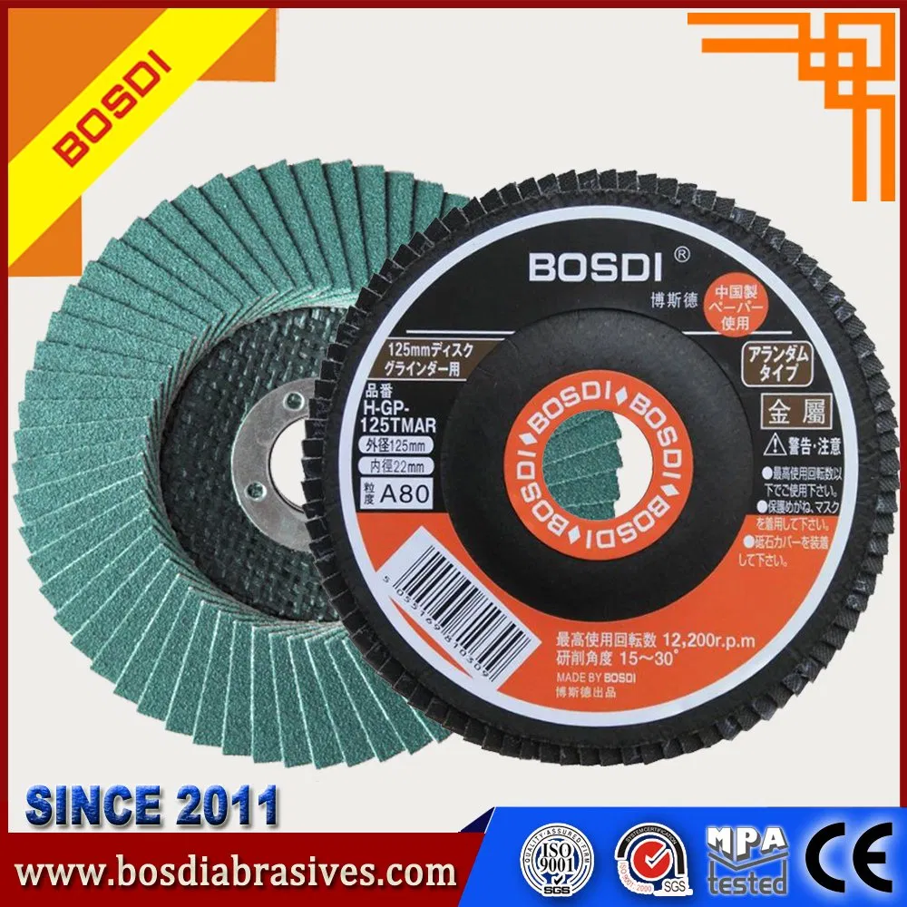 Bosdi 115X22mm Flap Disc Ceramic, Zirconia, Aluminium Oxide Grinding Metal