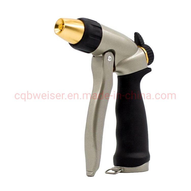 Trigger Adjustable Hose Nozzle Brass Head Garden Water Sprayer Gun