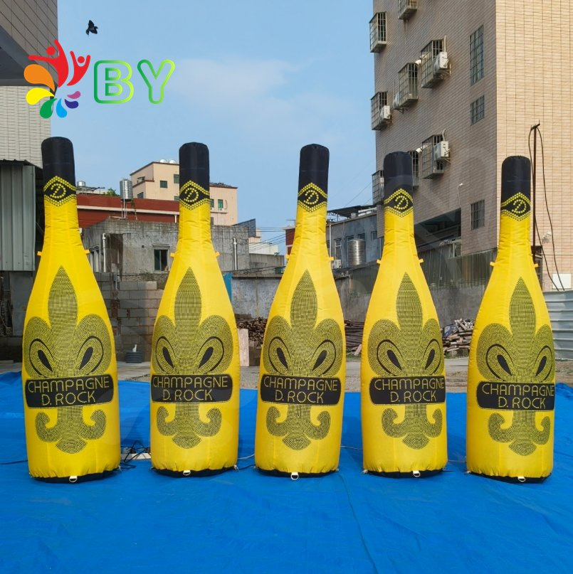 Advertising Inflatable Transparent Wine Bottle Customized Inflatable Clear Beer Bottle Balloon