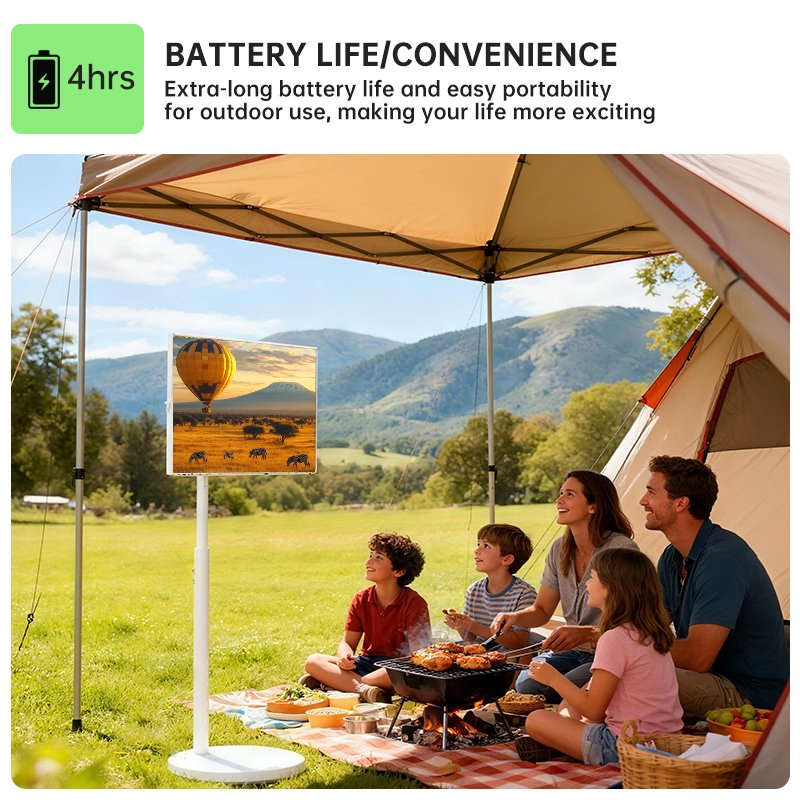 24-дюймовый портативный смарт-телевизор с Android и сенсорным экраном