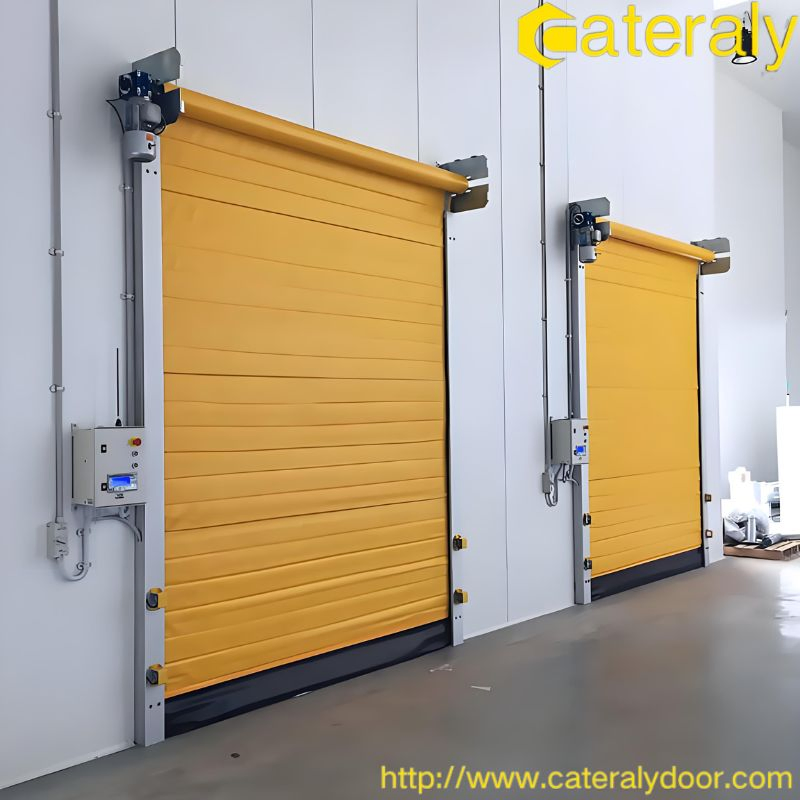 High Speed PVC Rapid Rolling Shutter Insulation Door for Cold Room Cold Storage Door PVC Roll up High Speed Door