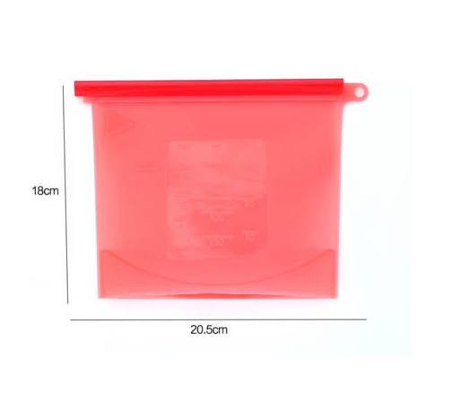 Custom Silicone Kitchenware Silicone Custom Logo Household Food Storage Bag