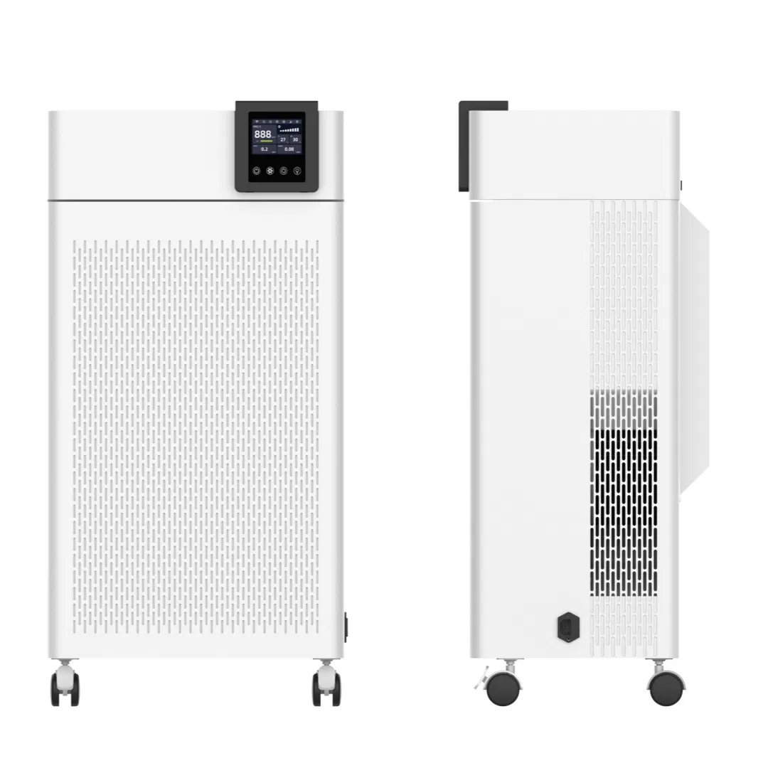 Cadr1000, Smart High-Efficiency Disinfection Plasma Air Purifier, Hotel Air Cleaner with Wheels&HEPA Filter, China Factory, OEM ODM, Kj-501t2