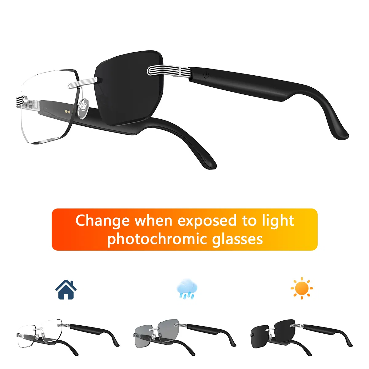 Умные очки A19 с переводом встреч и беспроводной зарядкой