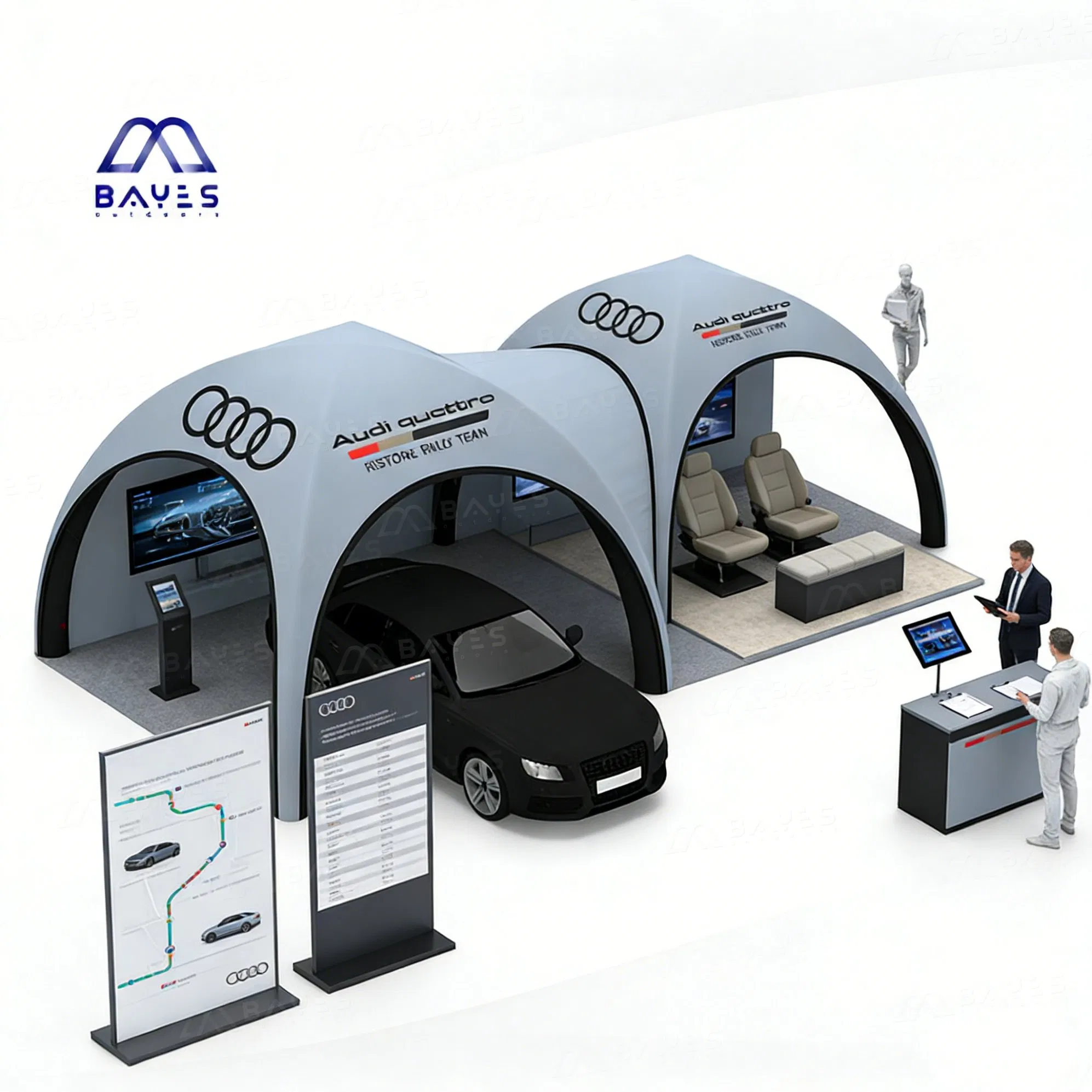 Custom Logo Air Dome Inflatable Tent Outdoor Trade Show Tents for Events Party Advertising