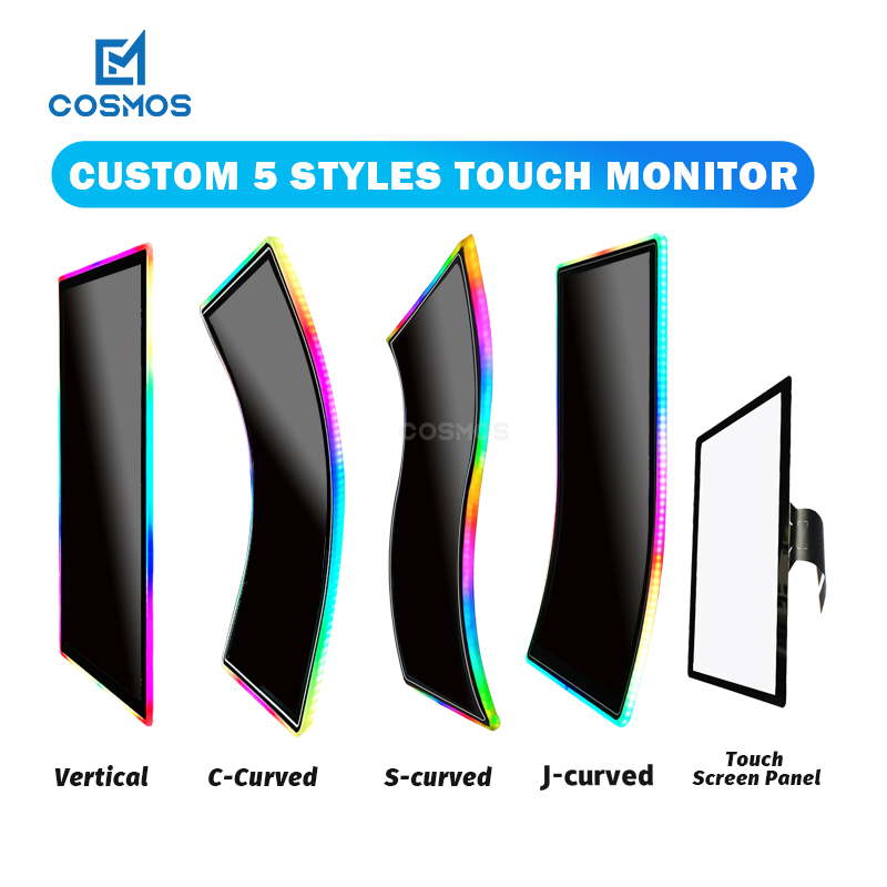 Gaming LED Touch Monitors Frame Monitors 19 21.5 32 43 55 Inch Touch Screen 3m RS232 for Slot Machine