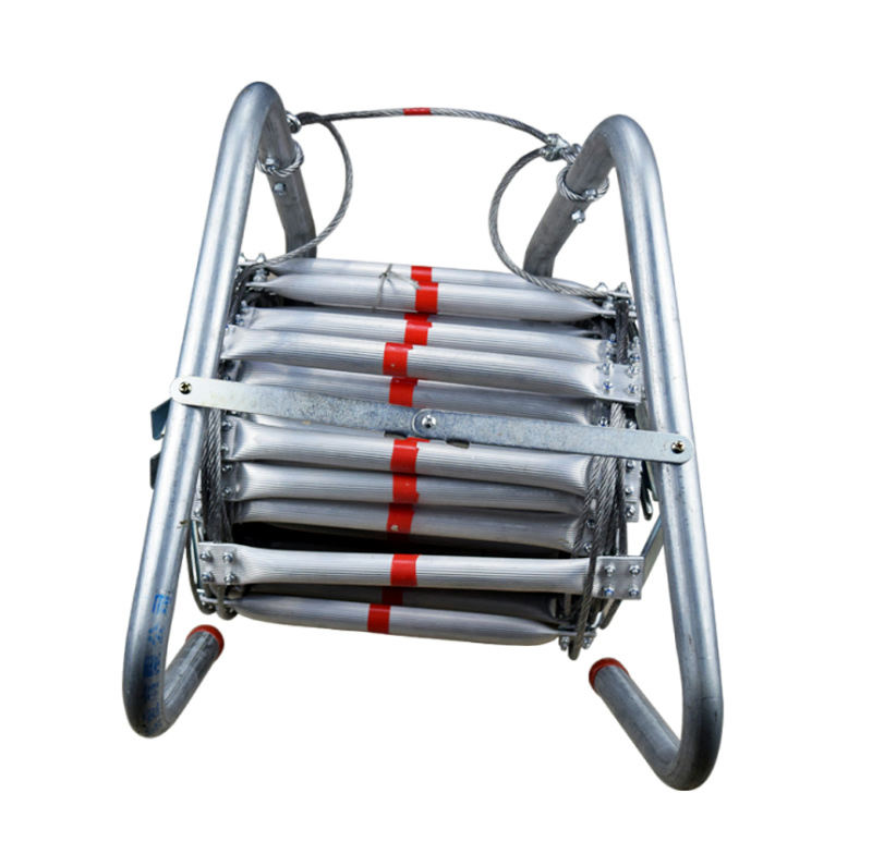 Fire Escape Ladder High Altitude Rescue Ladder Aluminum Insulated Rescue Climbing Escape Outdoor