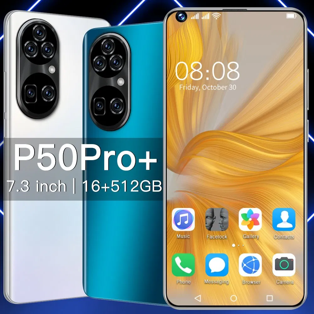 OEM/ODM Global Version Cellphone P50 PRO 12GB/512GB 7.3 Inch Mobile Phone Dual SIM 4G 5g Smartphone